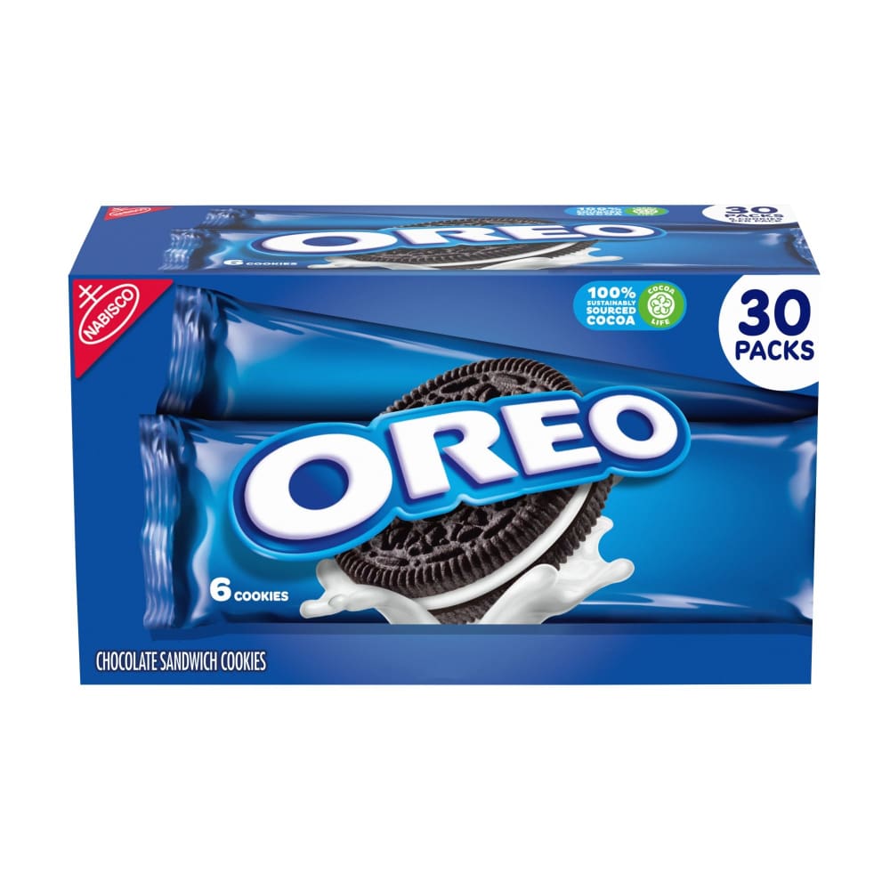 Oreo Chocolate Sandwich Cookies 30 pk. - Home/Grocery Household & Pet/Canned & Packaged Food/Snacks/Cookies/ - Nabisco