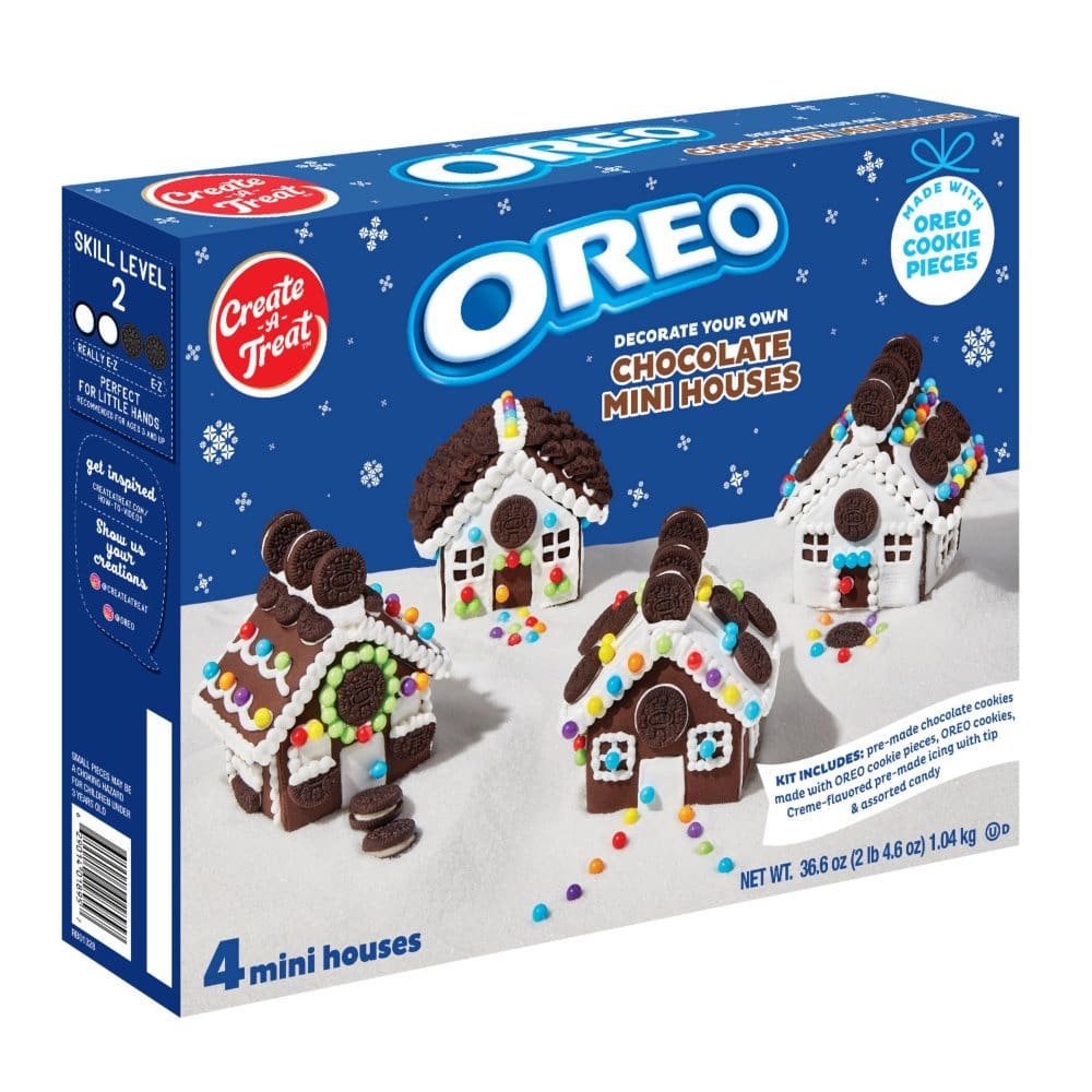 Oreo Mini Village Cookie Kit (4 pk.) - Limited Time Snacks - ShelHealth