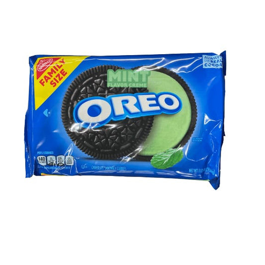 Oreo OREO Mint Flavored Creme Chocolate Sandwich Cookies, Family Size, 20 oz