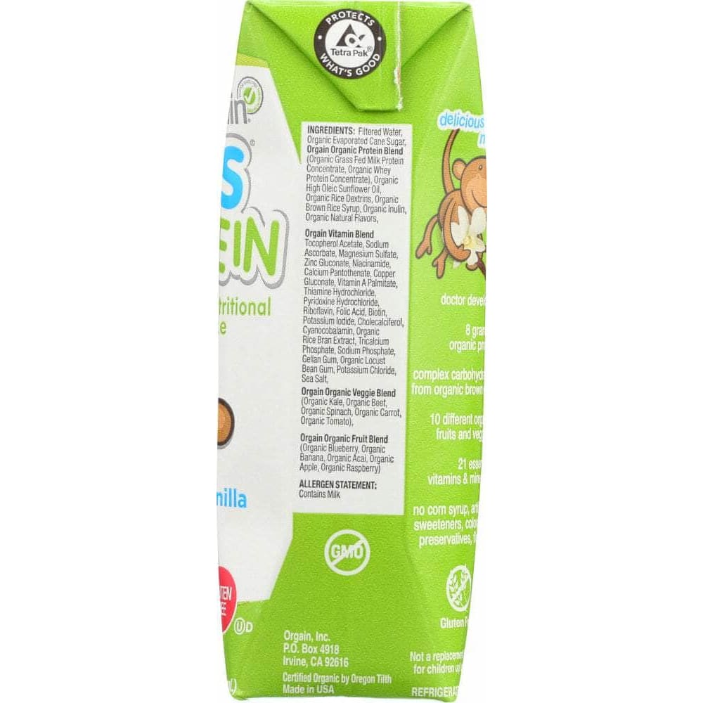 Orgain Orgain  Healthy Kids Organic Nutritional Shake Vanilla, 8.25 oz