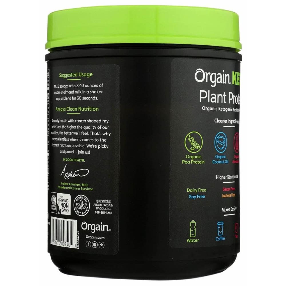 ORGAIN Orgain Keto Plant Protein Powder Vanilla, 0.97 Lb