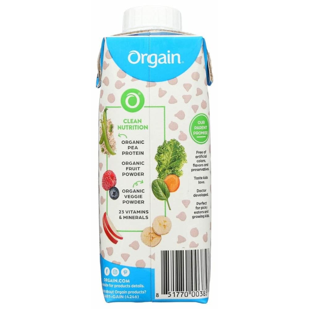 ORGAIN Orgain Kids Plant Protein Shake Chocolate, 8 Fo