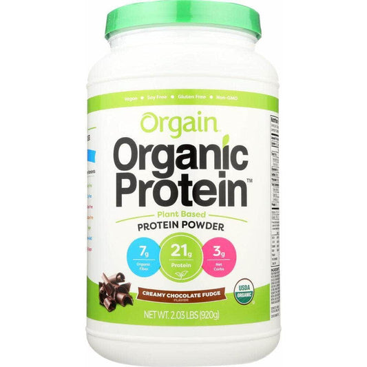 ORGAIN Orgain Organic Protein Plant Based Powder Creamy Chocolate Fudge, 2.03 Lb