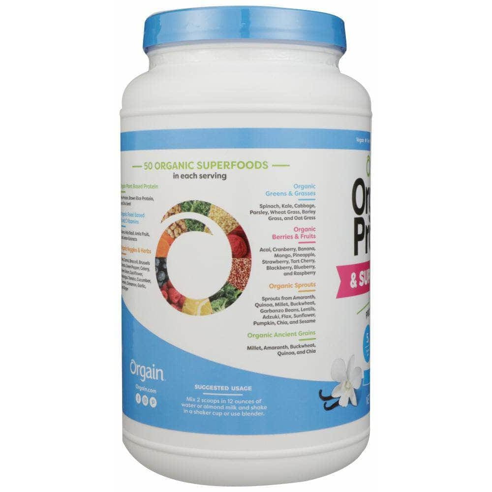 Orgain Orgain Organic Protein & Superfoods Vanilla Bean Powder, 2.02 Lb
