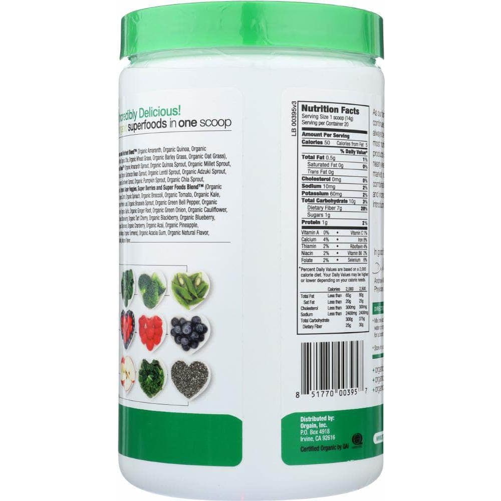 ORGAIN Orgain Organic Superfoods All-In-One Super Nutrition Original, 0.62 Lb