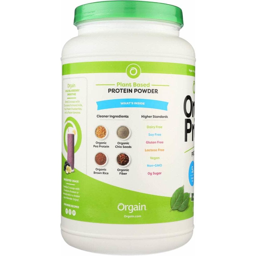 Orgain Orgain Organic Unsweetened Protein Powder, 1.59 lb