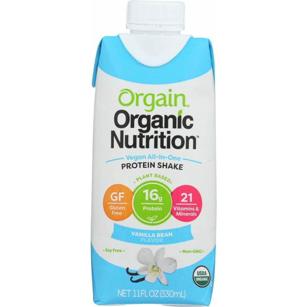 ORGAIN Vitamins & Supplements > Protein Supplements & Meal Replacements ORGAIN: Organic Vegan Nutritional Shake Sweet Vanilla Bean, 11 oz