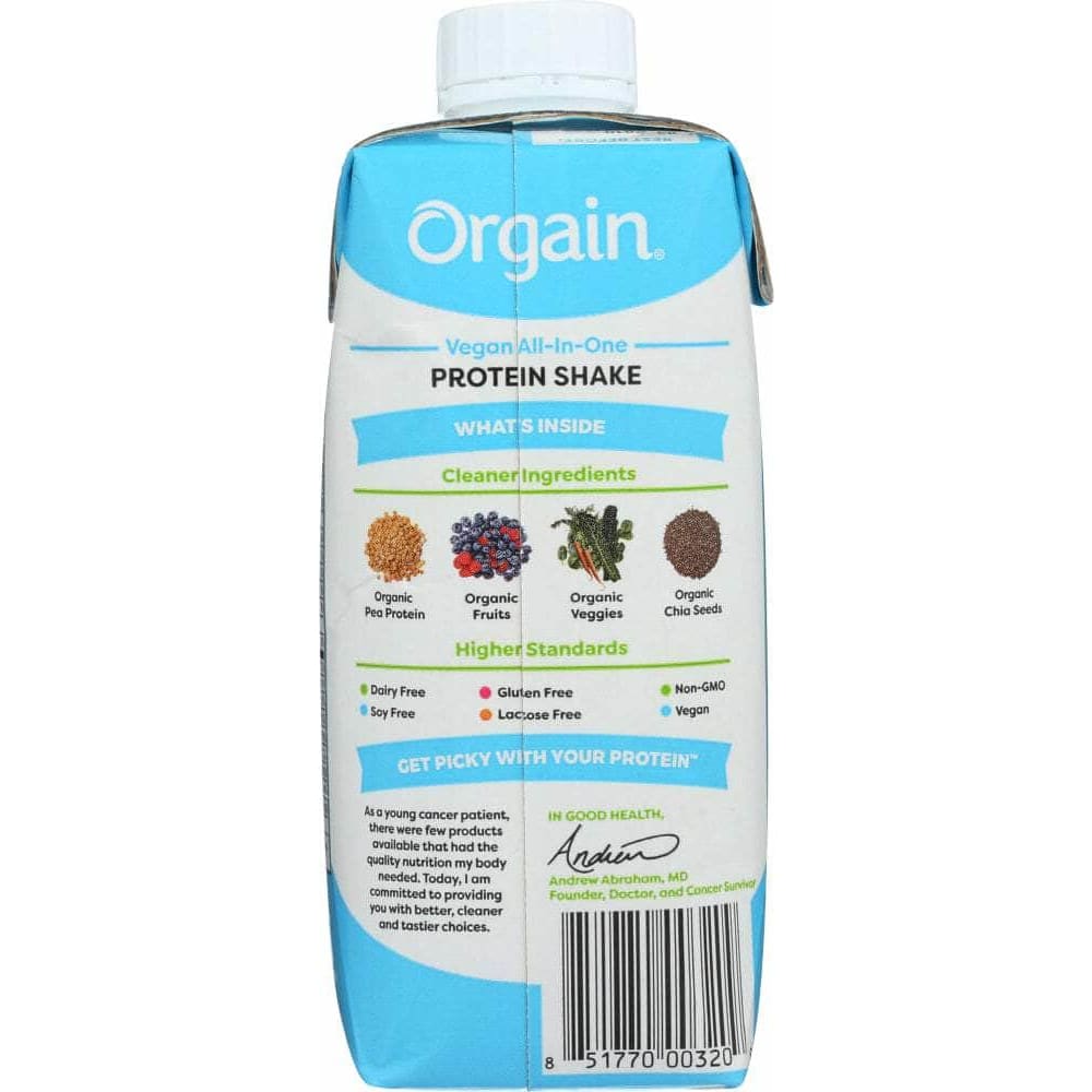 ORGAIN Vitamins & Supplements > Protein Supplements & Meal Replacements ORGAIN: Organic Vegan Nutritional Shake Sweet Vanilla Bean, 11 oz