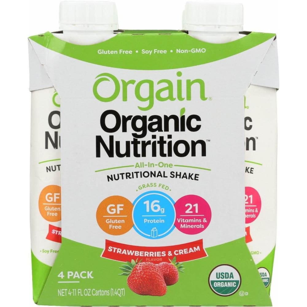 ORGAIN Orgain Protein Rtd Strwbry 4Pk, 44 Fo
