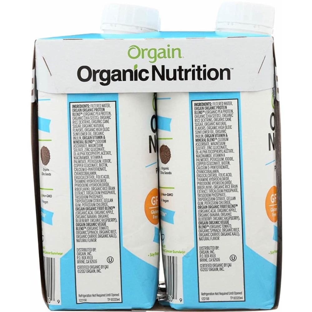 ORGAIN Orgain Protein Shk Vanilla 4Pk, 4 Lb