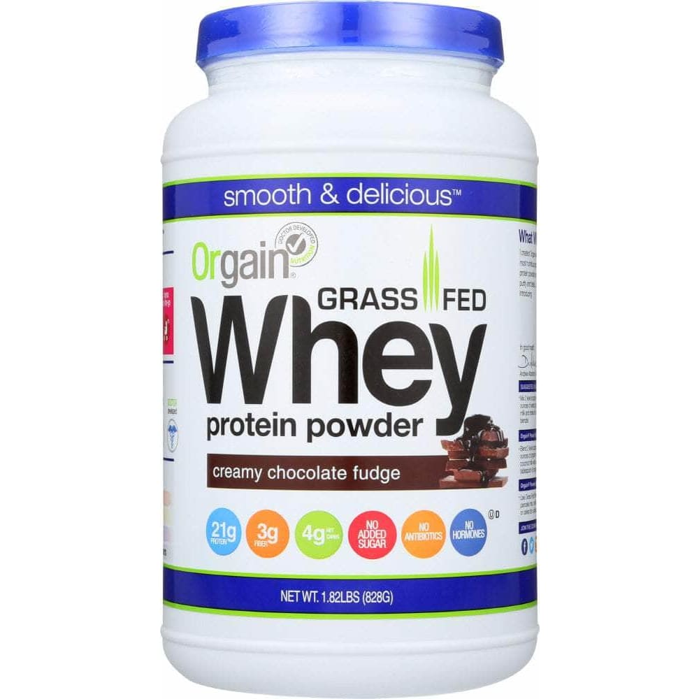 Orgain Orgain Whey Protein Powder Chocolate Fudge, 29.12 oz