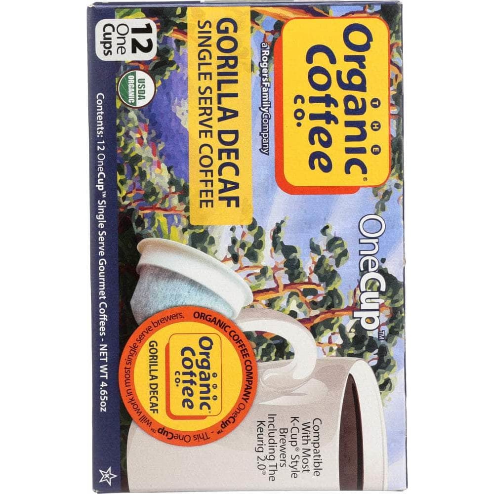 Organic Coffee Co Organic Coffee Co Gorilla Decaf Single Serve Coffee, 12 pcs