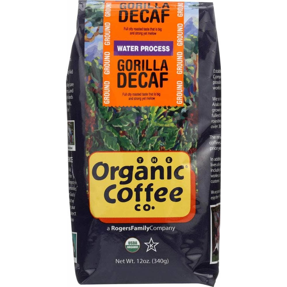 Organic Coffee Co Organic Coffee Co. Ground Coffee Gorilla Decaf, 12 oz