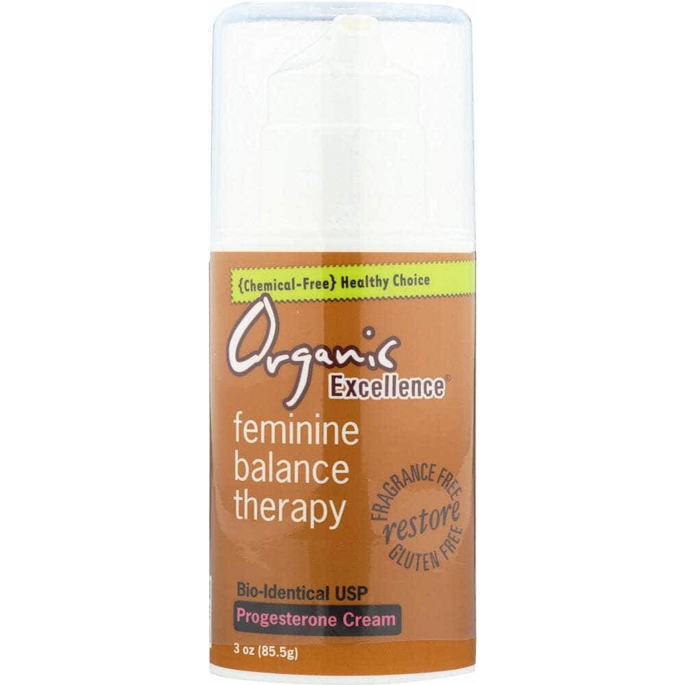 Organic Excellence Organic Excellence Feminine Balance Therapy Progesterone Cream, 3 oz