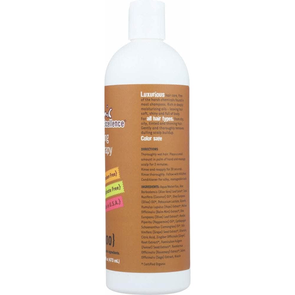 Organic Excellence Organic Excellence Revitalizing Hair Therapy Wild Mint Shampoo, 16 Oz