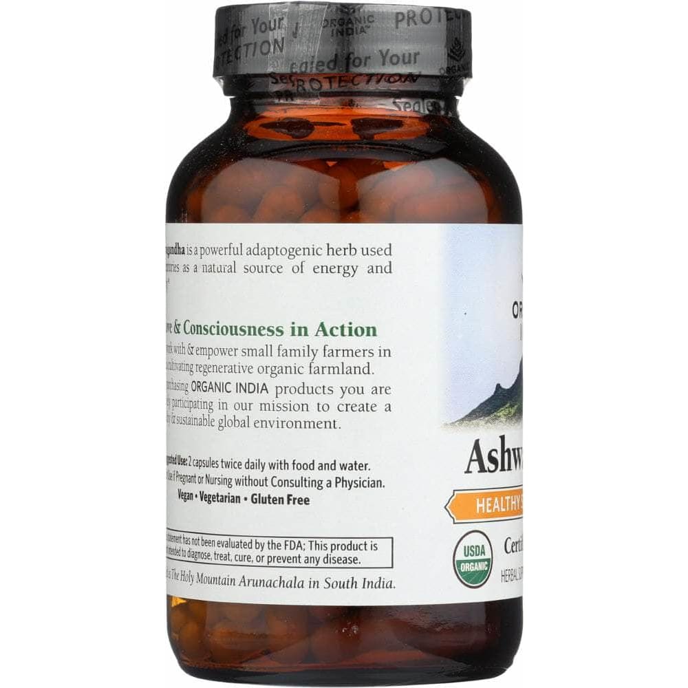 ORGANIC INDIA Organic India Ashwagandha, 180 Cp