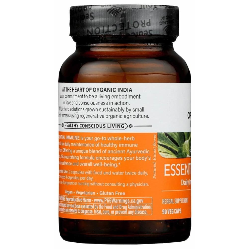 ORGANIC INDIA Organic India Essential Immune Cp, 90 Cp