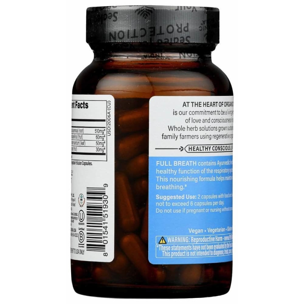 ORGANIC INDIA Organic India Full Breath Cp, 90 Cp