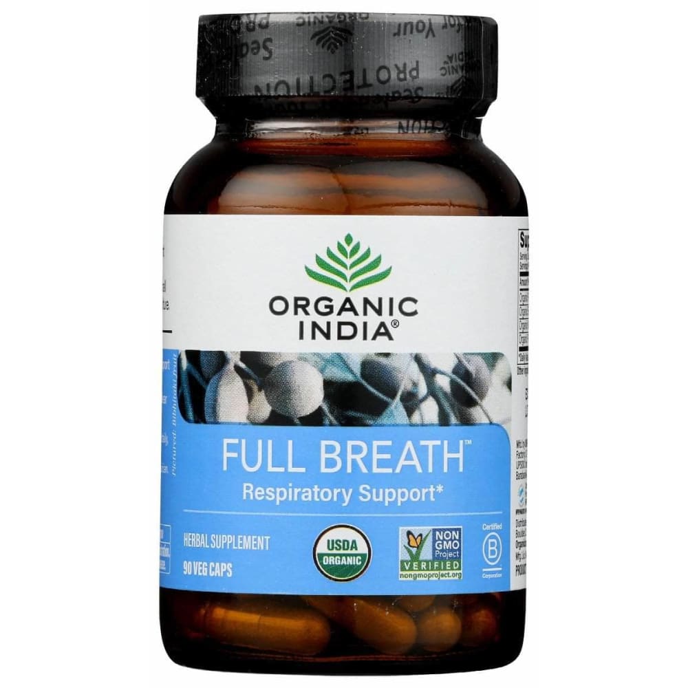 ORGANIC INDIA Organic India Full Breath Cp, 90 Cp