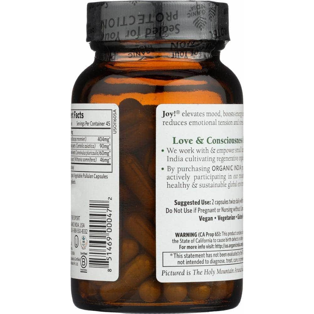 ORGANIC INDIA Organic India Joy Elevates Mood, 90 Caps