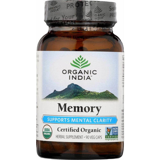 ORGANIC INDIA Organic India Memory Mental Clarity, 90 Caps