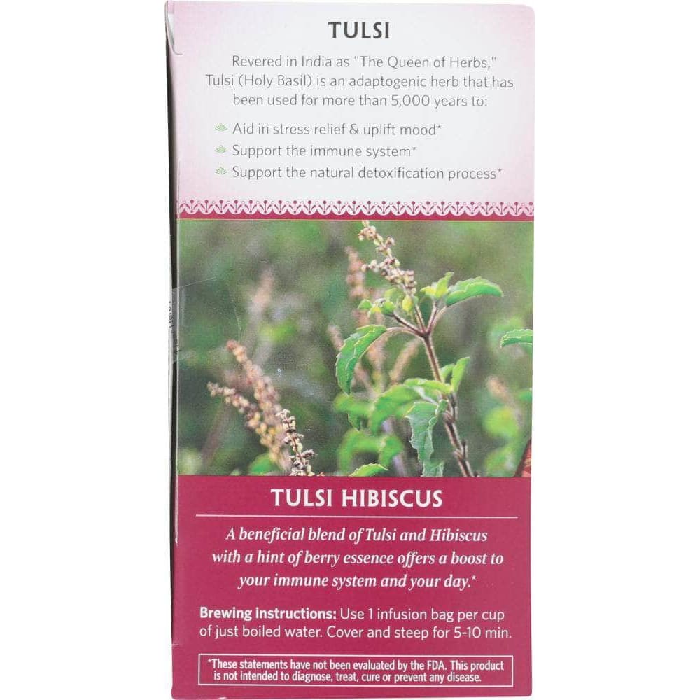 Organic India Organic India Tea Hibiscus Infusion Tulsi, 18 bg