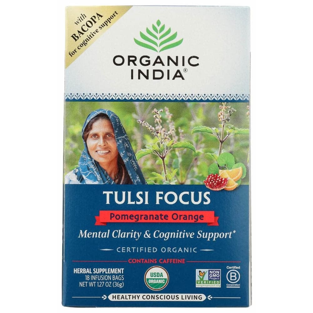 ORGANIC INDIA ORGANIC INDIA Tea Pomegranate Orange, 18 bg