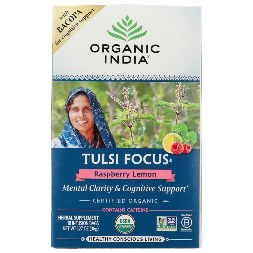 ORGANIC INDIA ORGANIC INDIA Tea Raspberry Lemon, 18 bg