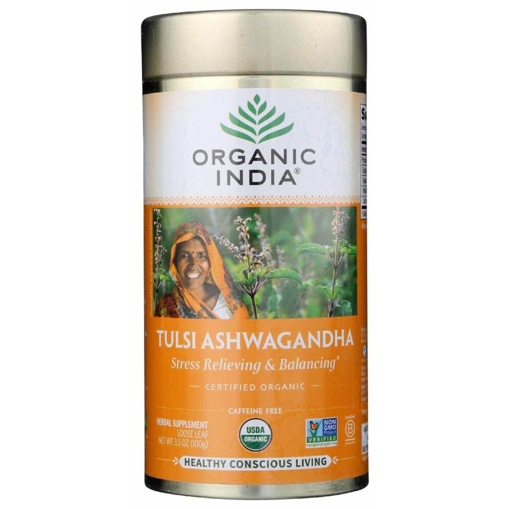 ORGANIC INDIA ORGANIC INDIA Tea Tulsi Ashwagandha, 3.5 oz