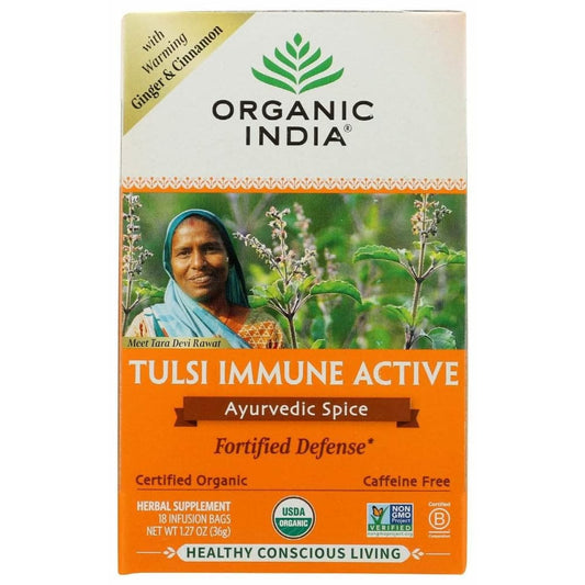 ORGANIC INDIA Organic India Tea Tulsi Immune Active, 18 Bg