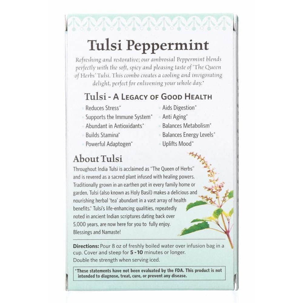Organic India Organic India Tea Tulsi Peppermint, 18 bg