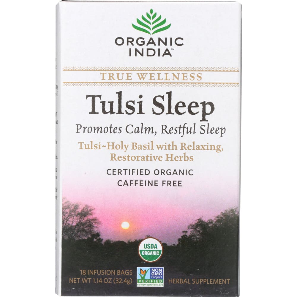 ORGANIC INDIA: Tea Tulsi Sleep Wellness Organic 18 bg (Pack of 5) - Beverages > Coffee Tea & Hot Cocoa - ORGANIC INDIA