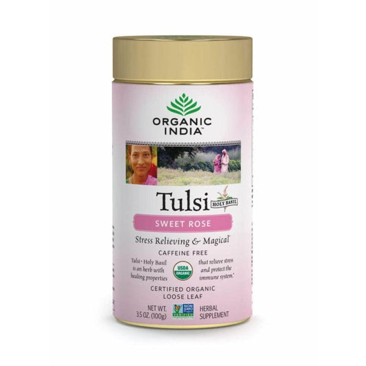 ORGANIC INDIA ORGANIC INDIA Tea Tulsi Sweet Rose, 3.5 oz