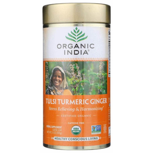 ORGANIC INDIA ORGANIC INDIA Tea Tulsi Turmeric Ginger, 3.5 oz