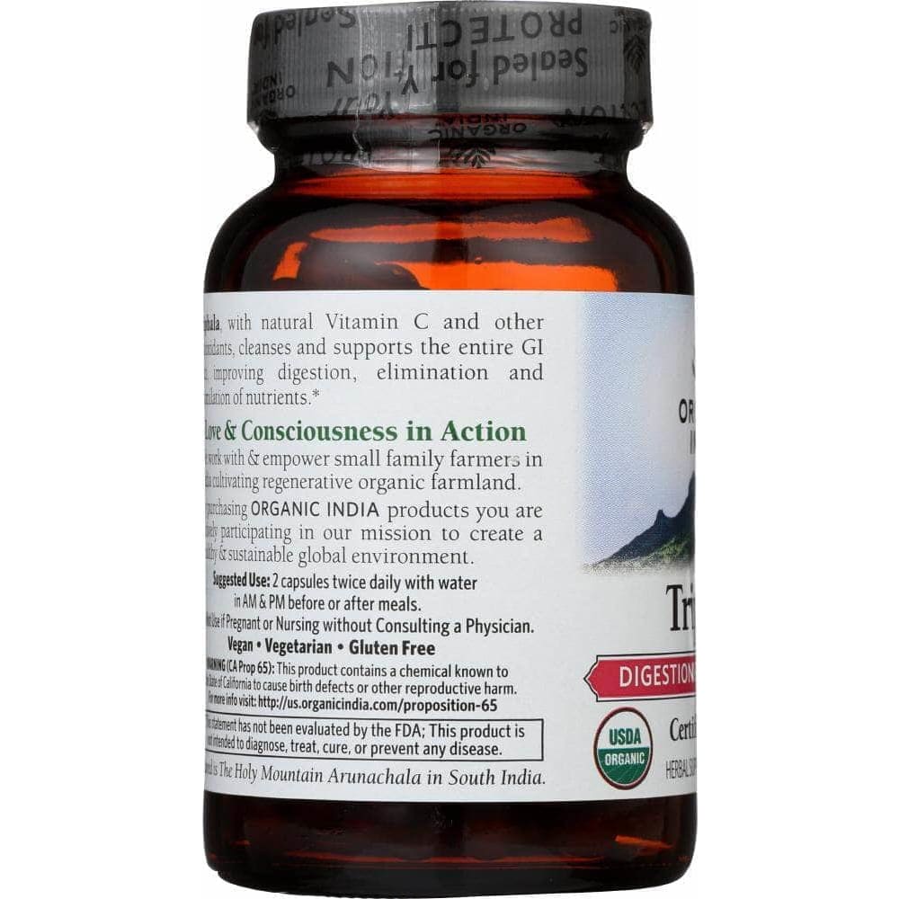 ORGANIC INDIA Organic India Triphala Digestion & Colon Cleanse, 90 Veggie Caps