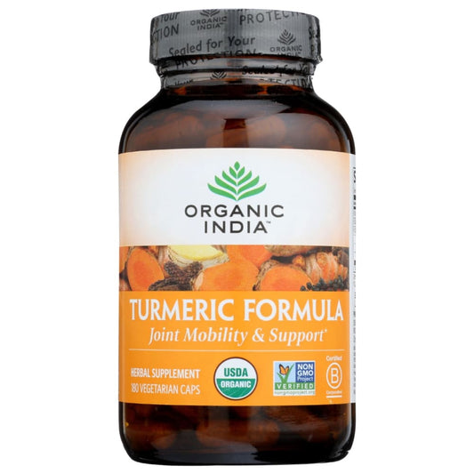 ORGANIC INDIA: Turmeric Formula 180 Vegetarian Capsules - Vitamins & Supplements > Miscellaneous Supplements - ORGANIC INDIA