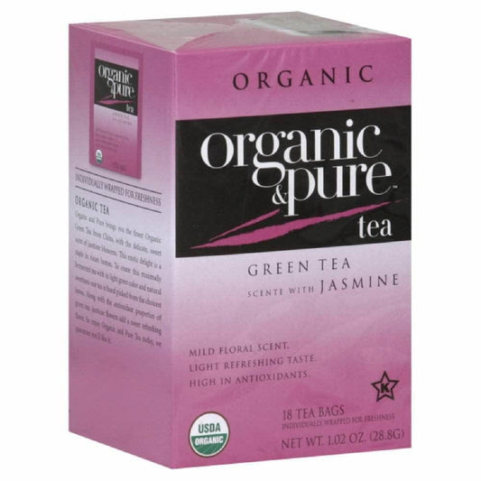 ORGANIC & PURE ORGANIC & PURE Tea Green Jasmn Org, 18 bg