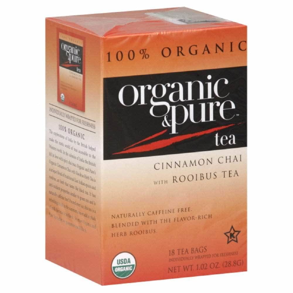 ORGANIC & PURE ORGANIC & PURE Tea Herbl Chai Cnnmn Root Org, 18 bg