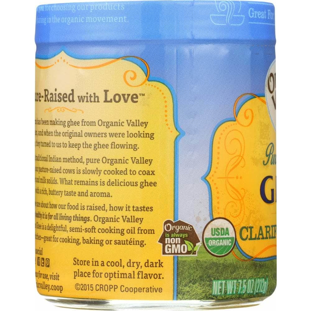 Organic Valley Organic Valley Purity Farms Ghee Clarified Butter, 7.5 oz