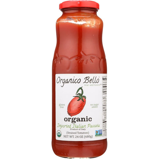 ORGANICO BELLO: Imported Italian Passata 24 oz (Pack of 4) - Sauces - ORGANICO BELLO
