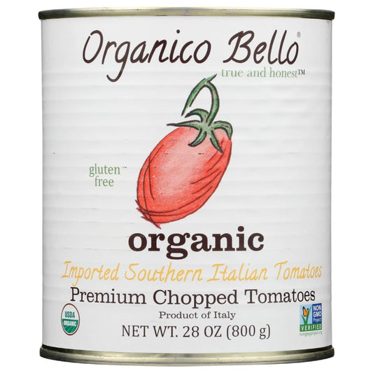 ORGANICO BELLO: Premium Chopped Tomatoes 28 oz (Pack of 4) - Grocery > Meal Ingredients > Canned Fruits & Vegetables - ORGANICO BELLO
