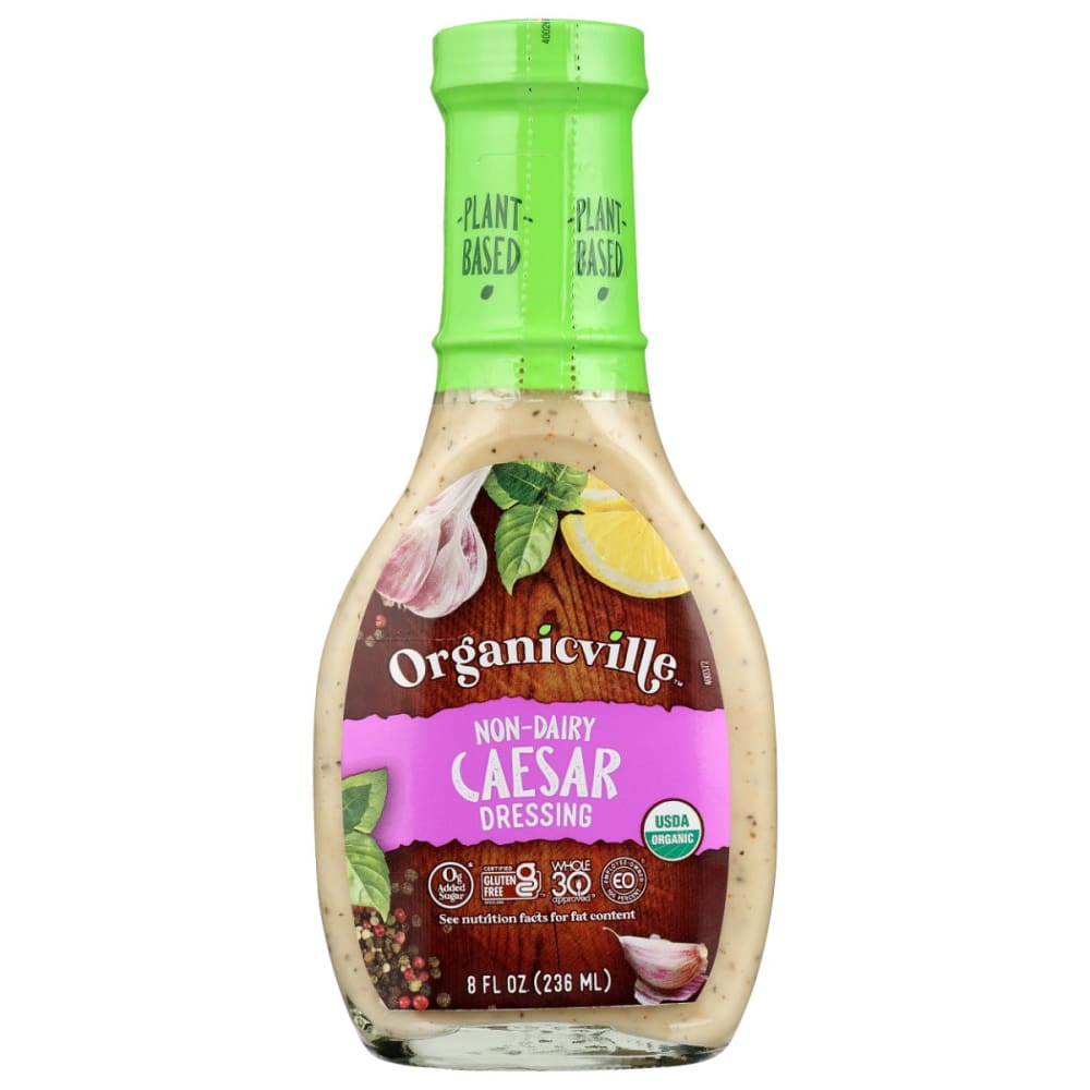 ORGANICVILLE: Non Dairy Caesar Dressing 8 fo (Pack of 5) - Salad Dressings - ORGANICVILLE