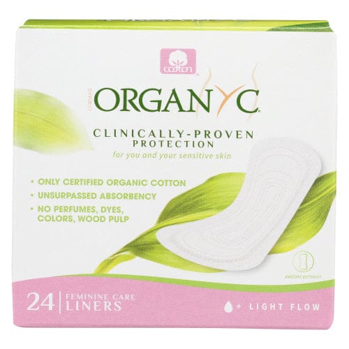 ORGANYC: Organic Panty Liner Folded 24 pc (Pack of 4) - Bath & Body > Feminine Care - ORGANYC