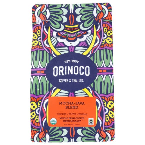 ORINOCO COFFEE TEA: Mocha Java Blend Coffee Whole Bean 12 oz (Pack of 2) - Beverages > Coffee Tea & Hot Cocoa - ORINOCO COFFEE TEA