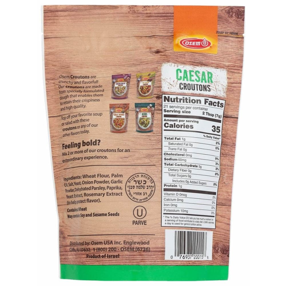 OSEM Grocery > Pantry > Condiments OSEM: Crouton Caesar, 5.25 oz