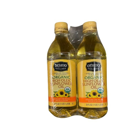 Ottavio Organic High Oleic Sunflower Oil 2 x 1 Liter - Ottavio
