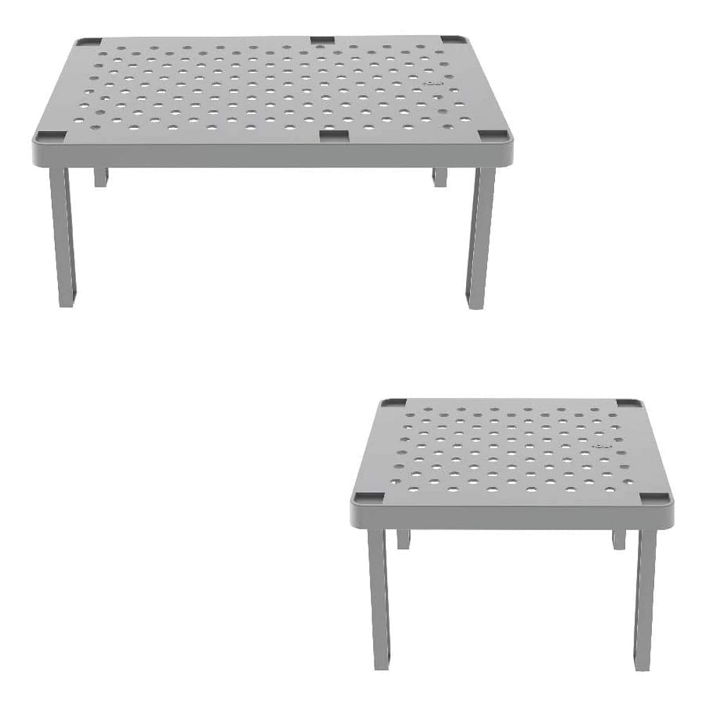 Ou Premium Design Level Collection Stackable Kitchen Cabinet Organizer Modular Shelves - Set of 2 - Organizers - Ou Premium Design