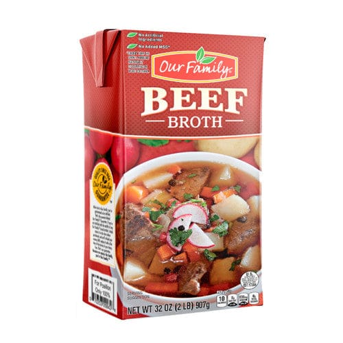 Our Family Aseptic Beef Broth 32oz (Case of 12) - Misc/Our Family - Our Family