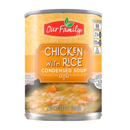 Our Family Chicken with Rice Soup Condensed 10.5oz (Case of 24) - Misc/Our Family - Our Family
