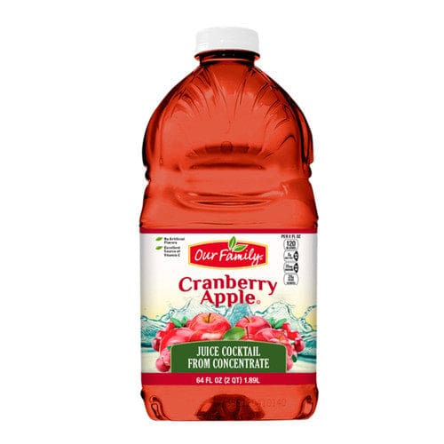 Our Family Cranberry Apple Juice 64oz (Case of 8) - Misc/Our Family - Our Family